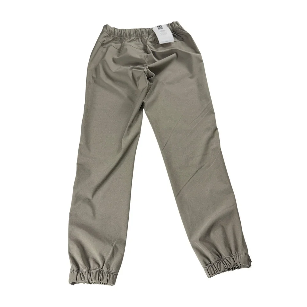 Member's Mark Travel Jogger Pants Olive Green Small 4-Way‎ Stretch UPF 30 NWT